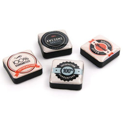 SALE-053/sale, Icons kwaliteit, decoratiemagneten vierkant, set van 4, in diverse stijlen