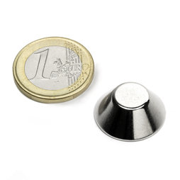 Konische magneet Ø 20/10 mm, hoogte 8 mm