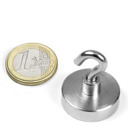FTN-25, Magneethaak, Ø 25 mm, Schroef-draad M4, houdkracht ca. 18 kg