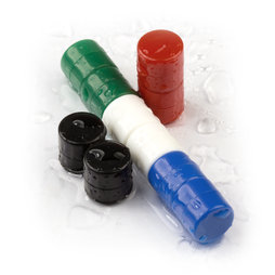 M-DISC-01, Schijfmagneten met kunststof ommanteling Ø 9,4 mm, 10 stuks per set, div. kleuren