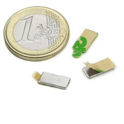 Blokmagneet (zelfklevend) 10 x 5 x 1 mm