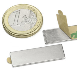 Blokmagneet (zelfklevend) 30 x 10 x 1 mm