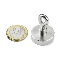 OTN-25, Potmagneet met oogmoer, Ø 25 mm, schroefdraad M4
