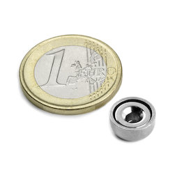 Potmagneet met verzonken gat