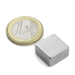 Q-15-15-08-N, Blokmagneet 15 x 15 x 8 mm, neodymium, N42, vernikkeld