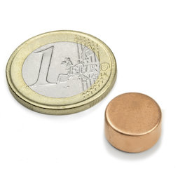 S-12-06-K, Schijfmagneet Ø 12 mm, hoogte 6 mm, neodymium, N45, verkoperd