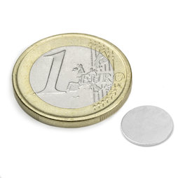 S-10-0.6-N, Schijfmagneet Ø 10 mm, hoogte 0,6 mm, neodymium, N35, vernikkeld