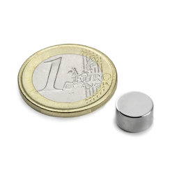 Schijfmagneet Ø 9 mm, hoogte 5 mm