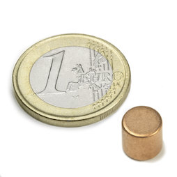 Schijfmagneet Ø 8 mm, hoogte 8 mm