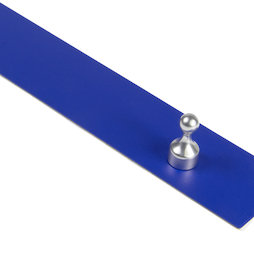 MB-19/blue, Magneetstrip zelfklevend 80 cm, zelfklevende hechtondergrond voor magneten, van metaal, blauw