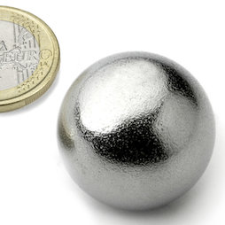 K-26-C, Kogelmagneet Ø 26 mm, neodymium, N38, verchroomd