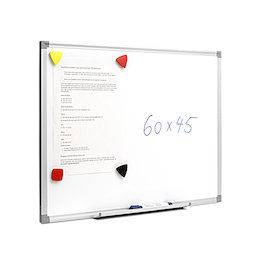 MWB-4560, Whiteboard 45 x 60 cm, magnetisch, om met bordmarkers te beschrijven