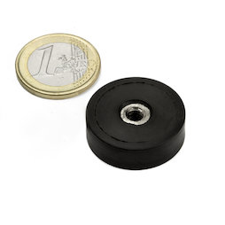 potmagneet met rubber coating