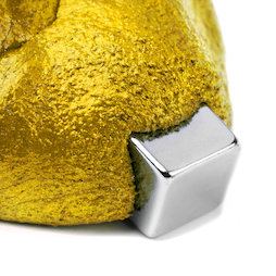M-PUTTY-FERRO/gold, Intelligent putty magnetisch, ferromagnetische klei, goudkleurig, levering zonder magneet