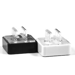 SF-MBF-01, Bloque magnético para sujetar marcos de carteles, sistema magnético de ferrita en recipiente de plástico, con adaptador vertical