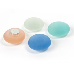 SALE-122, ZEN, galets magnétiques en verre, lot de 4
