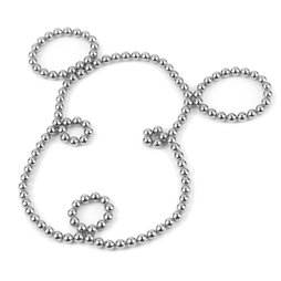 K-03-C, Kogelmagneet Ø 3 mm, neodymium, N42, verchroomd