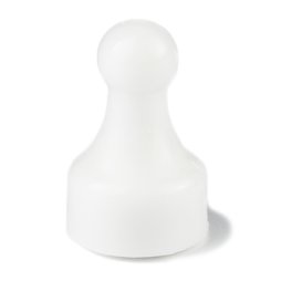 M-PIN/white, Magneetpins 'Player', prikbordmagneten in de vorm van een speelfiguur, set van 10, wit