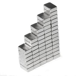 Q-06-04-02-HN, Blokmagneet 6 x 4 x 2 mm, neodymium, 44H, vernikkeld