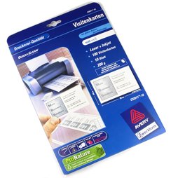 M-34, Avery Zweckform C32011, blanco visitenkaartjes voor magnetische naambordjes, verpakking met 10 vellen