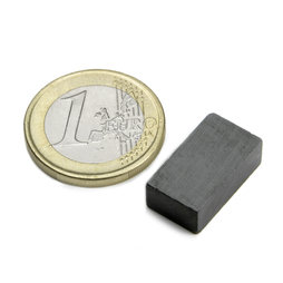 FE-Q-18-10-06, Blokmagneet 18 x 10 x 6 mm, ferriet, Y35, zonder coating
