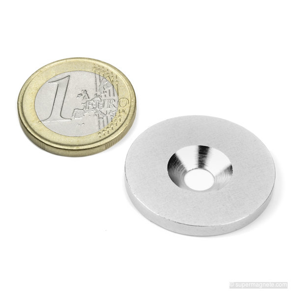 Metalen schijfje met verzonken gat Ø 27 mm