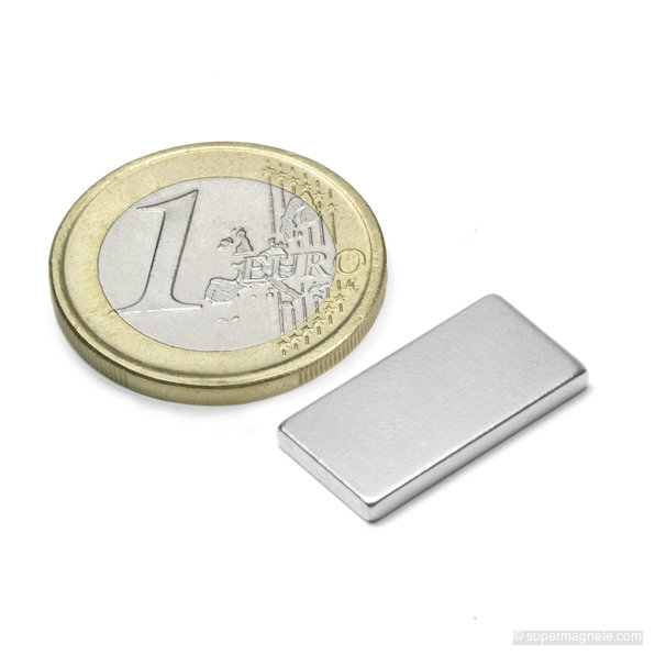 Blokmagneet 20 x 10 x 2 mm