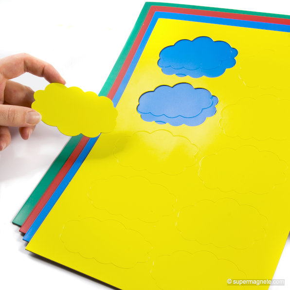 Magnetische symbolen wolk